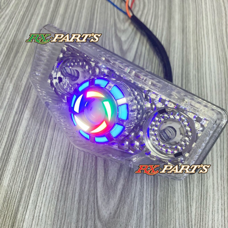 Jual STOP LED 7 WARNA ANGEL EYES RUNNING RX KING RXKING + SEIN LED KIRI ...