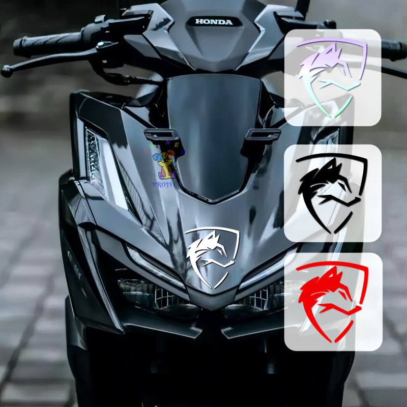 Jual Sticker cutting logo serigala stiker motor helm keren | Shopee ...