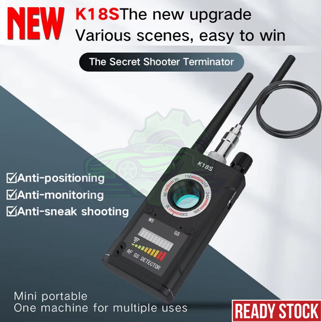 Jual K18S GSM Signal Detector Anti Lacak Spy Car GPS Bug Detector RF ...