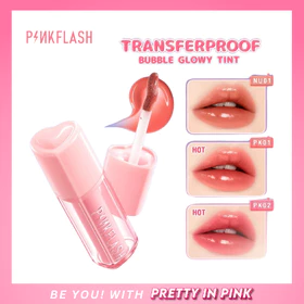 PINKFLASH Bubble Glow Lip Glazed Tint Smooth Transfer Proof Long Lasting Color PFL21