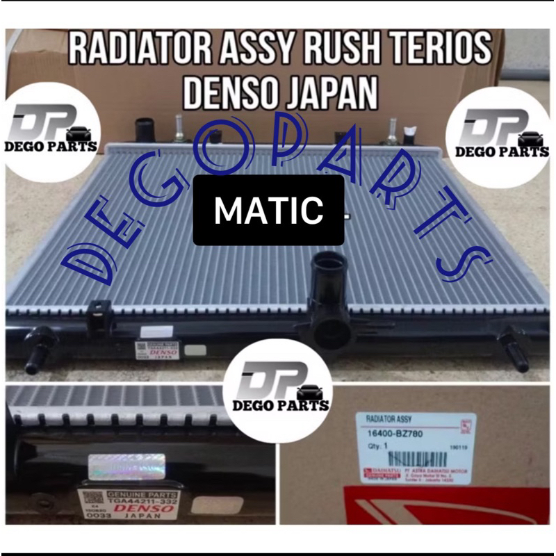 Jual RADIATOR ASSY ALL NEW RUSH/TERIOS MATIC ASLI ORIGINAL DENSO JAPAN ...