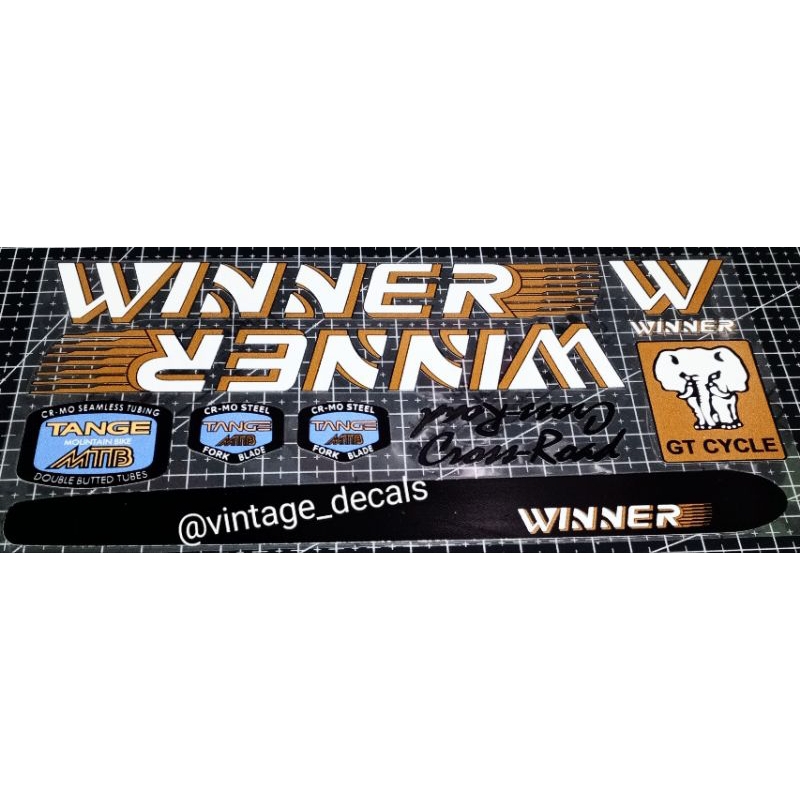 Jual sticker sepeda WINNER competition cross road | Shopee Indonesia