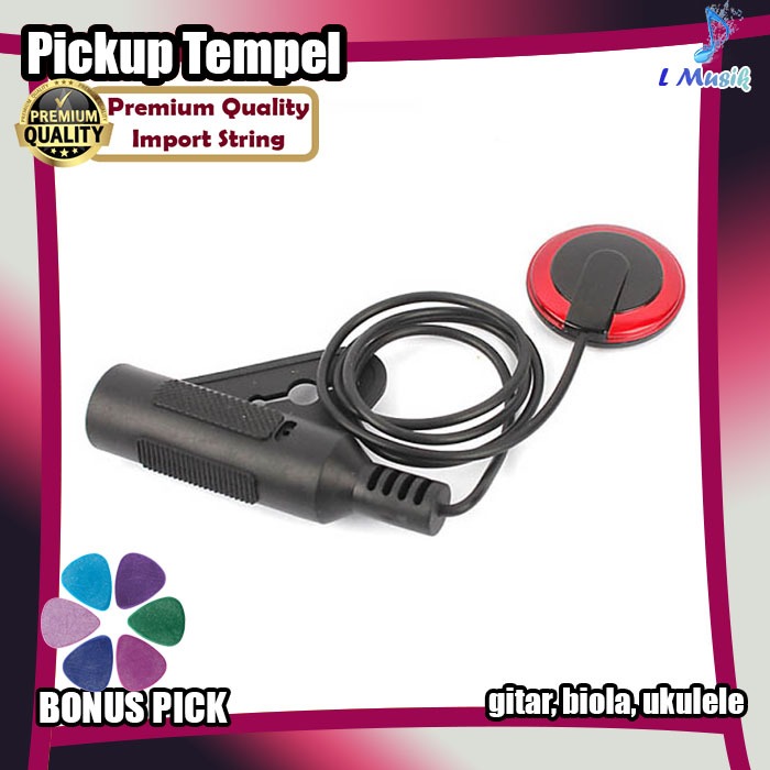 Jual Pickup Gitar tempel Profesional Piezo Kontak spul mic Mikrofon ...