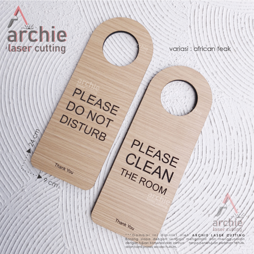 Jual Door Sign / Penanda Pintu / Gantungan Hotel Kost Villa Guesthouse ...