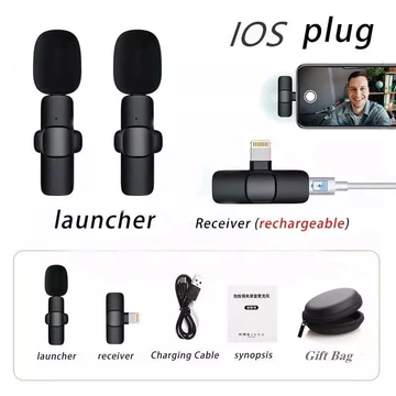 TINW 3 In1 3.5mm Mikrofon Nirkabel Lavalier Mic Portabel Audio Video Pembuatan Rekaman Wireless
