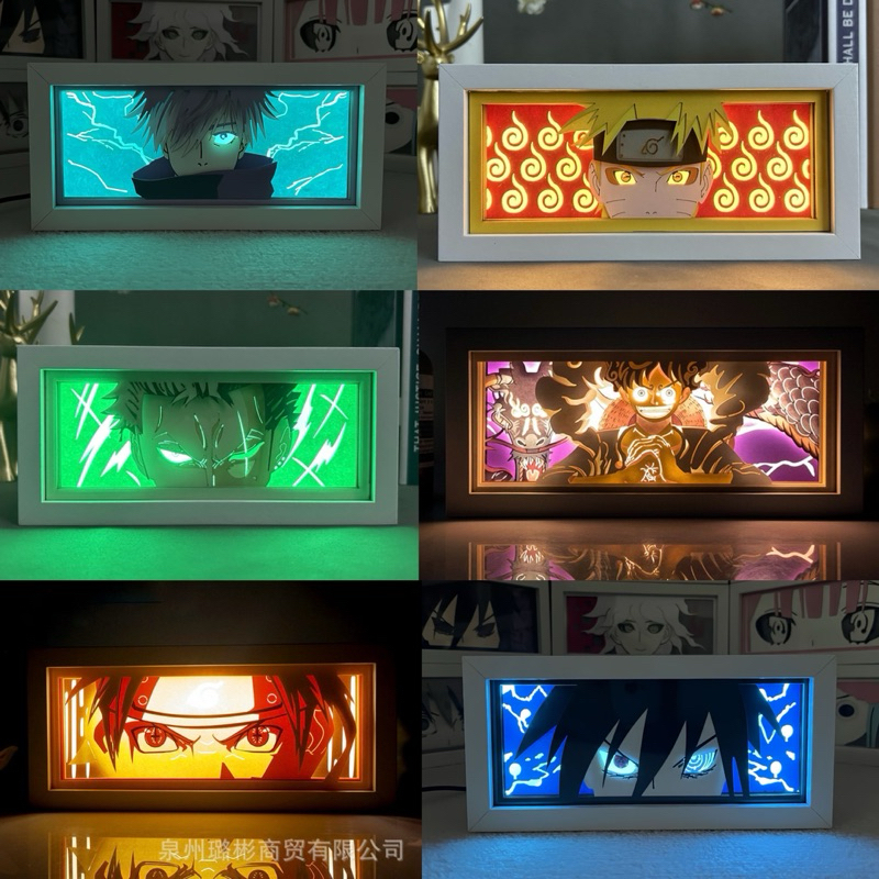 Jual 3D Anime Lightbox One Piece Naruto Jujutsu Kaisen : Luffy Zoro ...