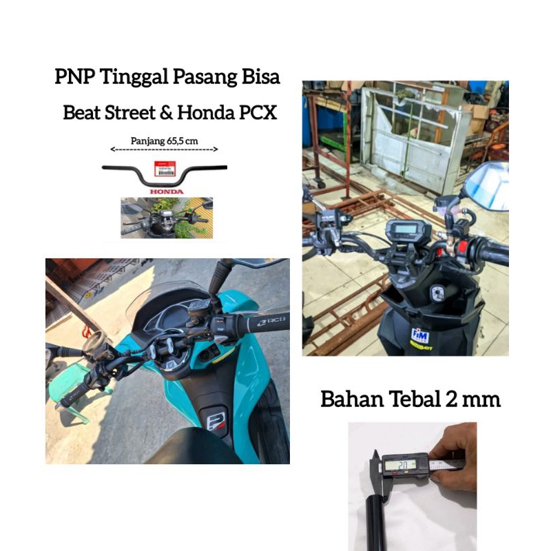 Jual Stang Honda Beat Street Original Bahan Tebal PNP Beat Dan Pcx ...