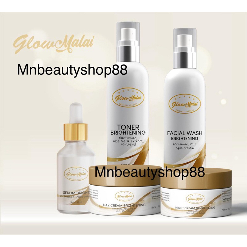 Jual GLOW MINI IMPORT MALAI + SERUM ACNE BESAR ( BARCODE EXP 2026 ...