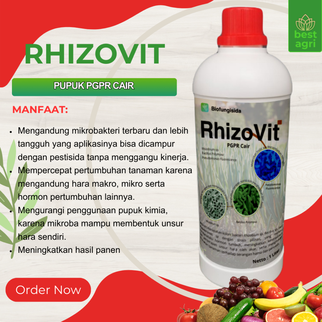 Jual Rhizovit 1 Liter PGPR Dekomposer Tanah Pembenah Tanah Penyubur ...