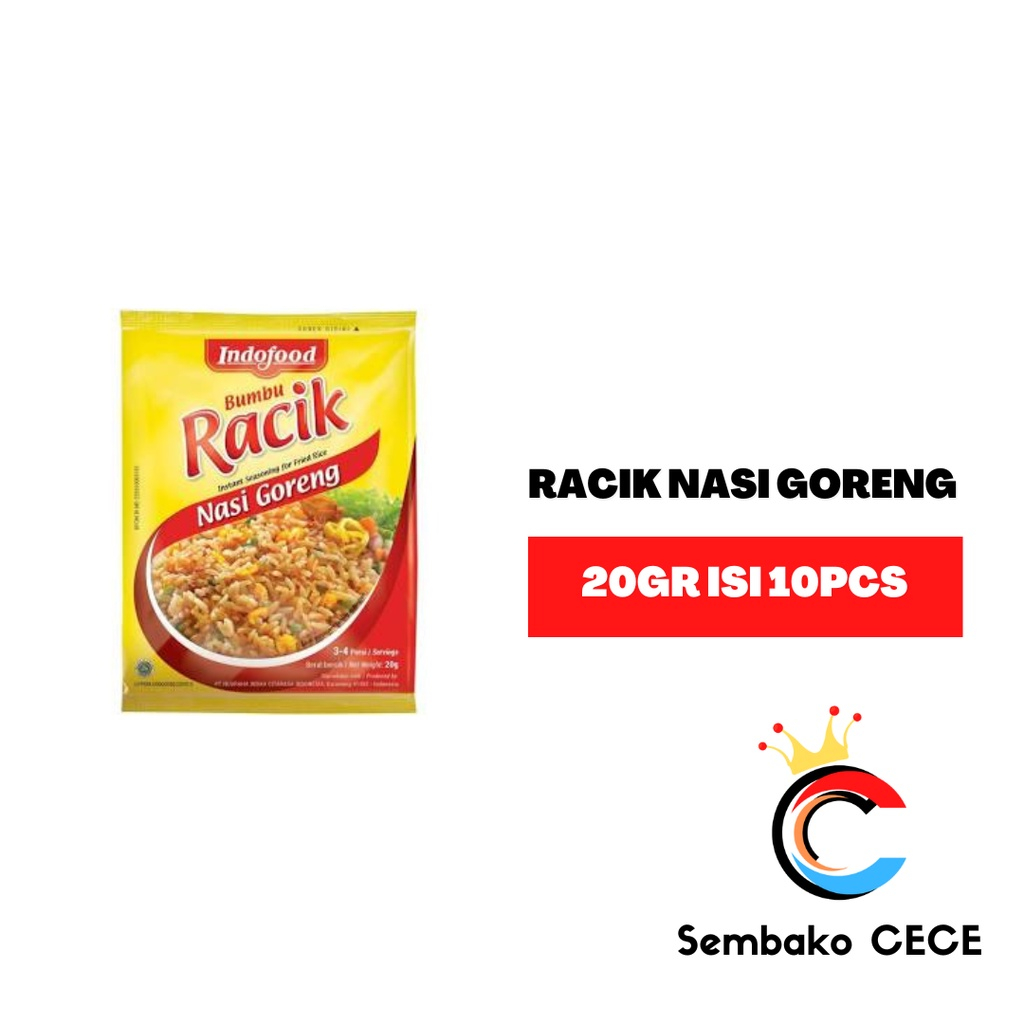 Jual Bumbu Racik Indofood Nasi Goreng 20Gr isi 10 Sachet | Shopee Indonesia