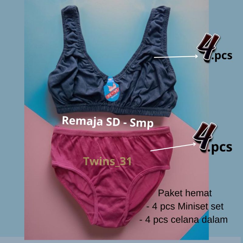 Jual Paket komplit isi 8 pcs Miniset Remaja SD-SMP Celana dalam Anak ...