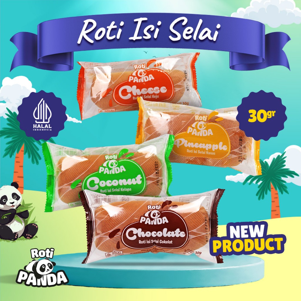 Jual Sharon Bakery Roti Isi Selai 1000 Seribua - Roti Panda | Shopee ...