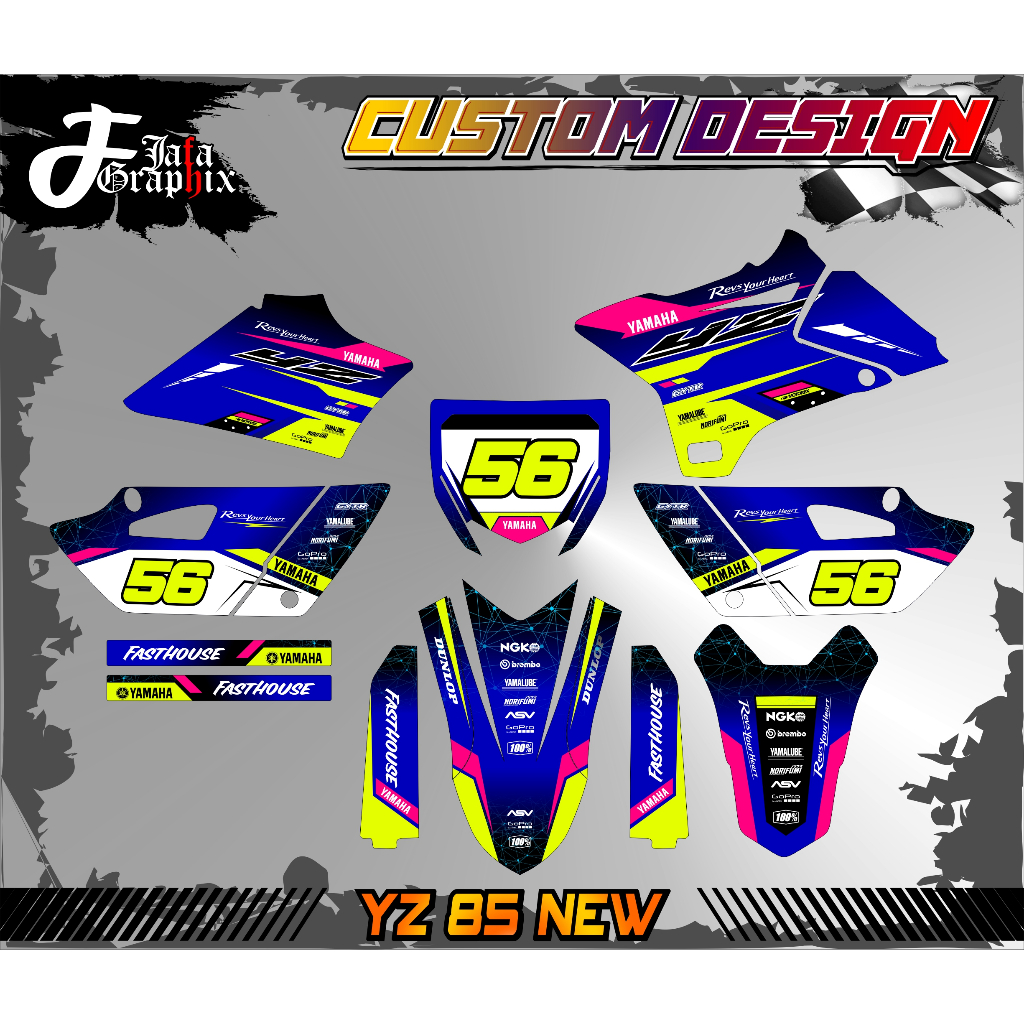 Jual STIKER DECAL YZ 85 NEW FULL BODY/DECAL STIKER RBT FREE CUSTOME ...