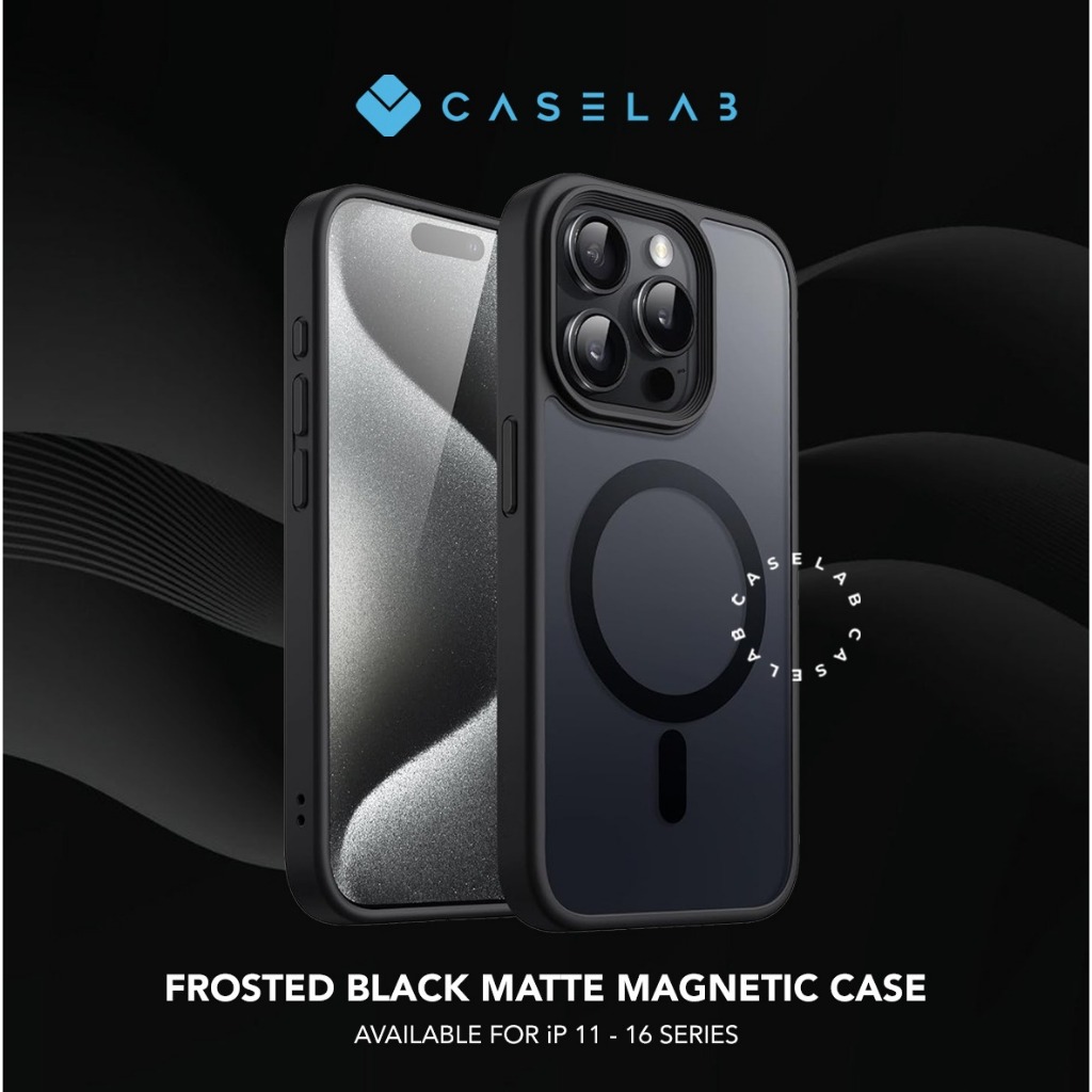 Jual BEST PRICE! CASELAB CASE MAGSAFE BLACK FROSTED MAGNETIC MATTE ...