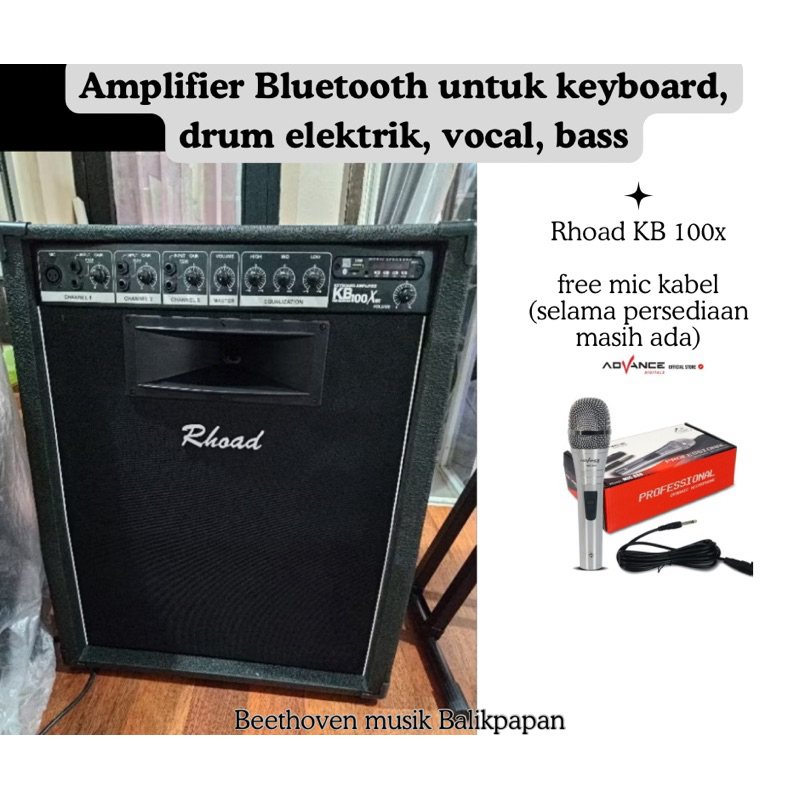 Jual amplifier rhoad kbx 100 bluetooth | Shopee Indonesia