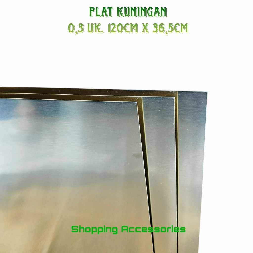 Jual Plat Kuningan Tebal 0,3mm / uk.120cmx36,5cm | Shopee Indonesia