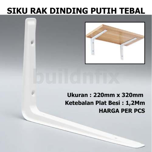 Jual SIKU RAK L TEBAL 220mm X 320mm FRT Harga Per Pcs | Shopee Indonesia