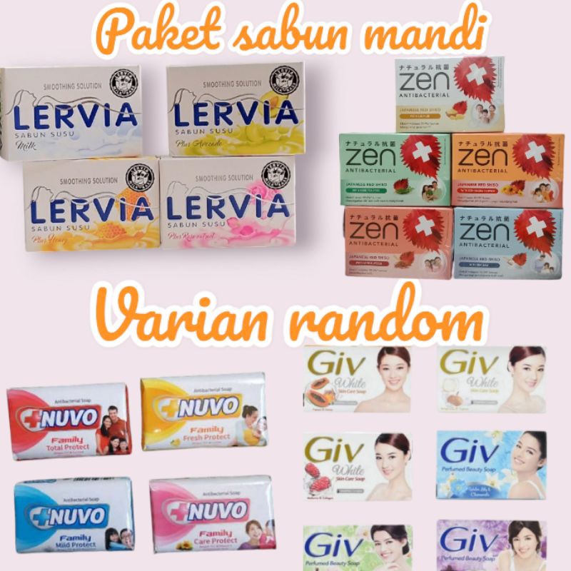 Jual [6pack/4pack]Paket sabun mandi all varian random | Shopee Indonesia