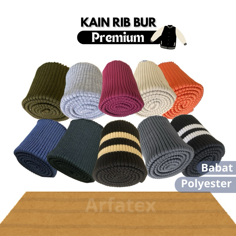 Jual Kain rib bur jaket mengganti rib jaket ecer untuk lengan pinggang ...