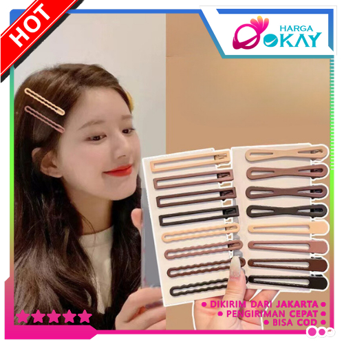Jual HO Jepit Rambut Klip Korea Vintage 3 in 1 Hairclip Wanita Korean ...