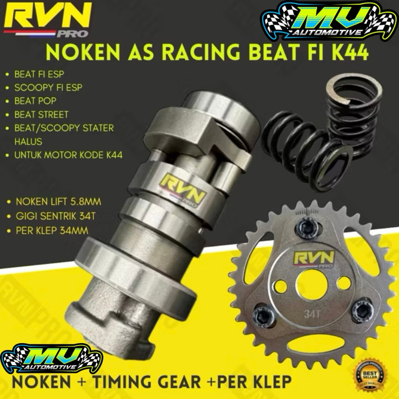 Jual PAKET NOKEN AS CAM RACING RRA BEAT FI ESP SCOOPY FI ESP BEAT ...