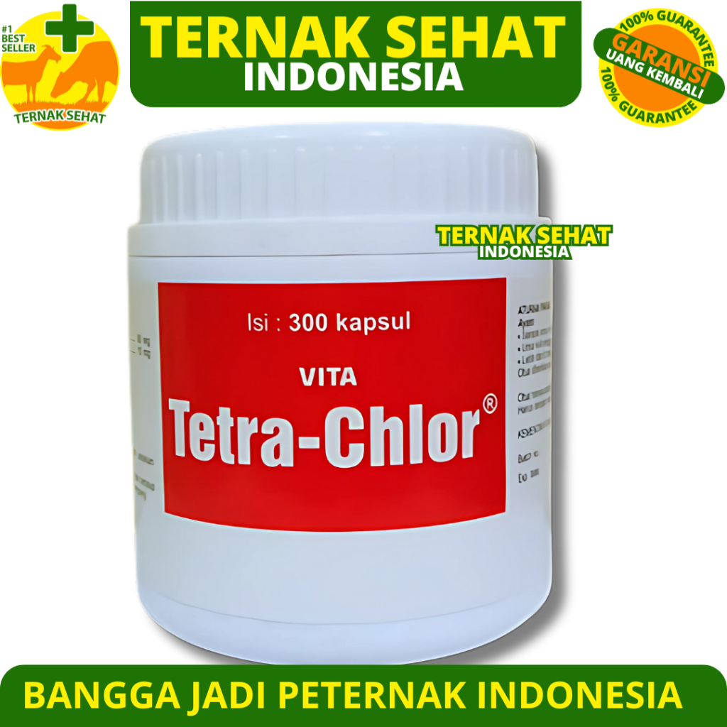 Jual VITA TETRA CHLOR 300 KAPSUL (1 POT) - Tetra Clor Ayam Medion Obat ...