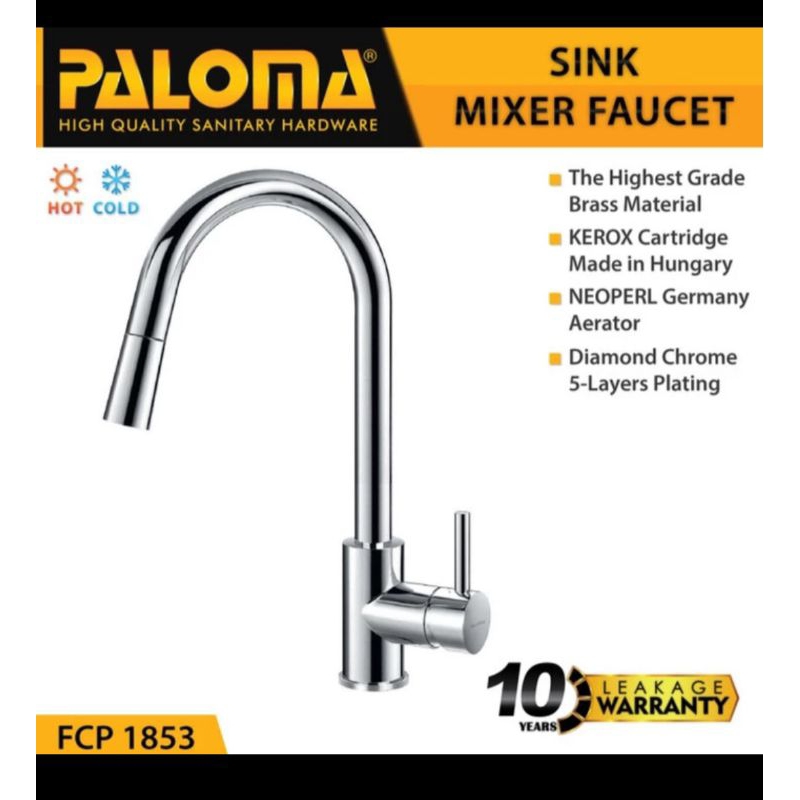Jual paloma fcp 1853 keran cuci piring dapur panas dingin keran ...