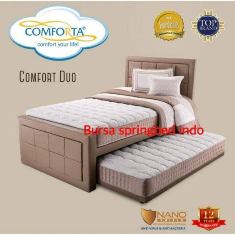 Jual comforta comfort duo 120 x 200 kasur spring bed | Shopee Indonesia