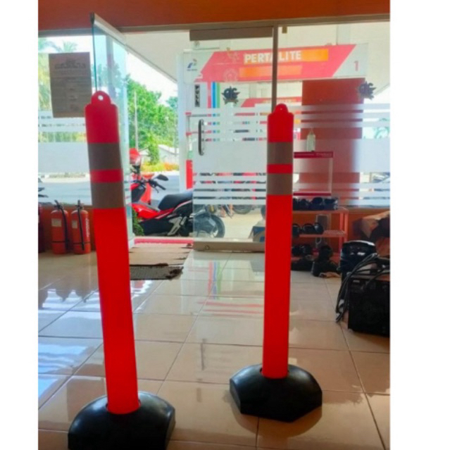 Jual stick cone alat pertamina spbu base plastic+papan rambu stop alat ...