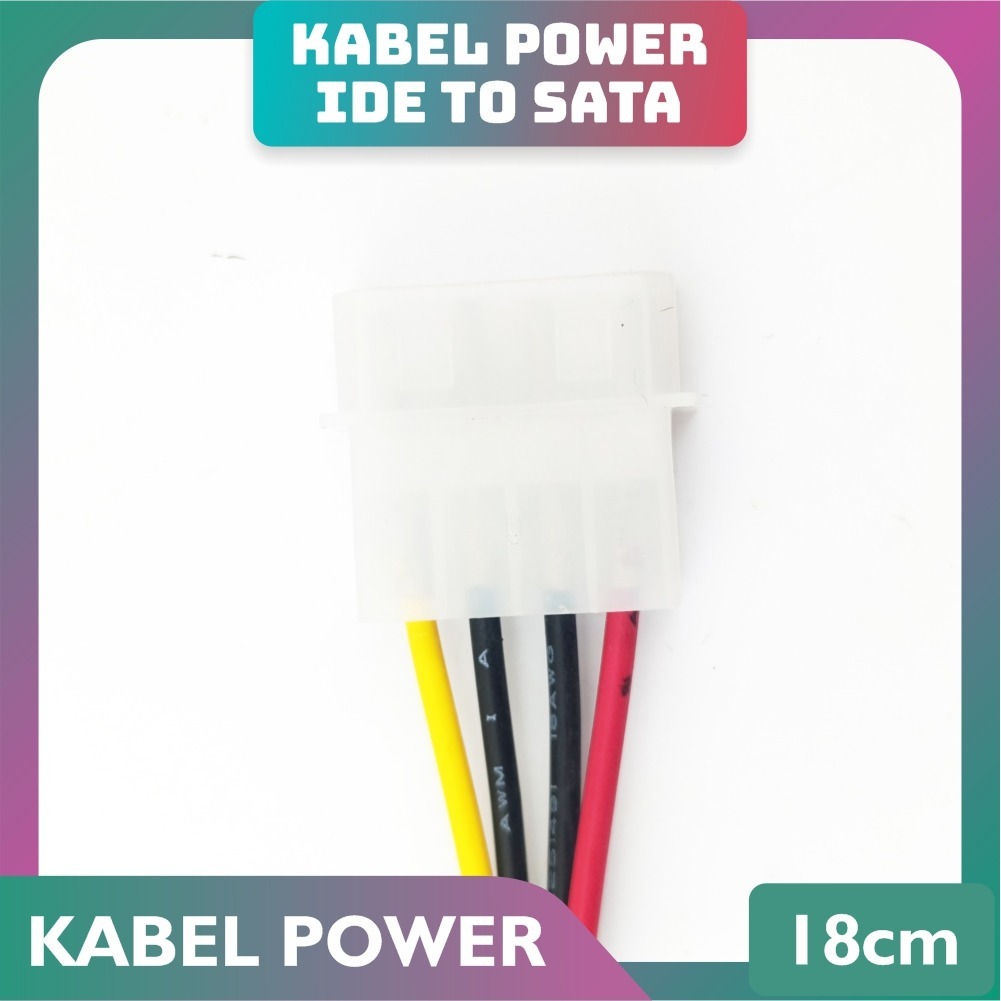 Jual Kabel Power 4 Pin IDE ke SATA untuk Laptop dan Komputer | Shopee ...
