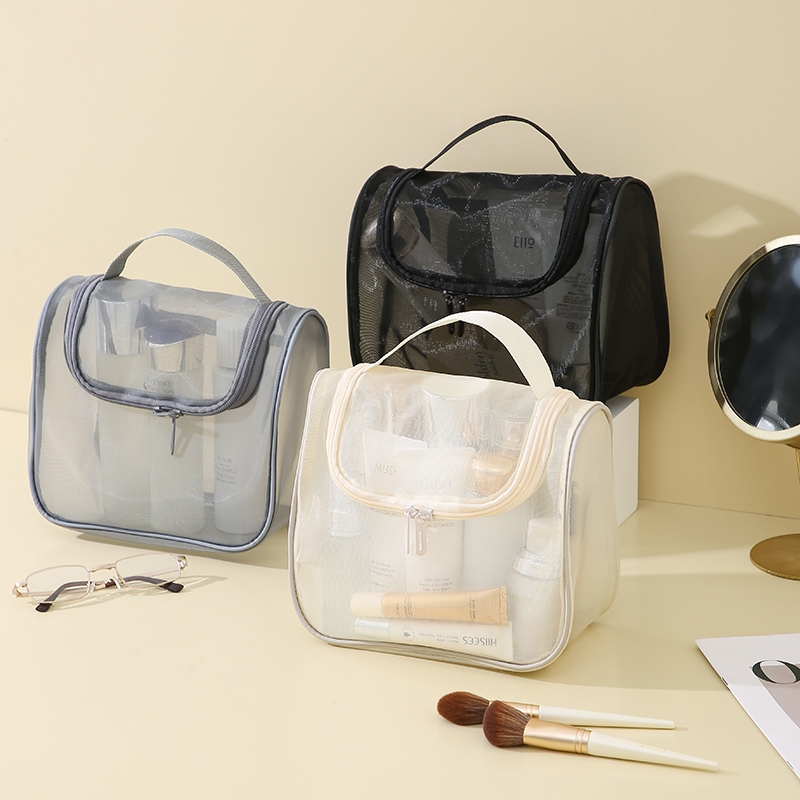 Jual Jaring transparan tidak tahan air Tas Make Up Lipat Tas