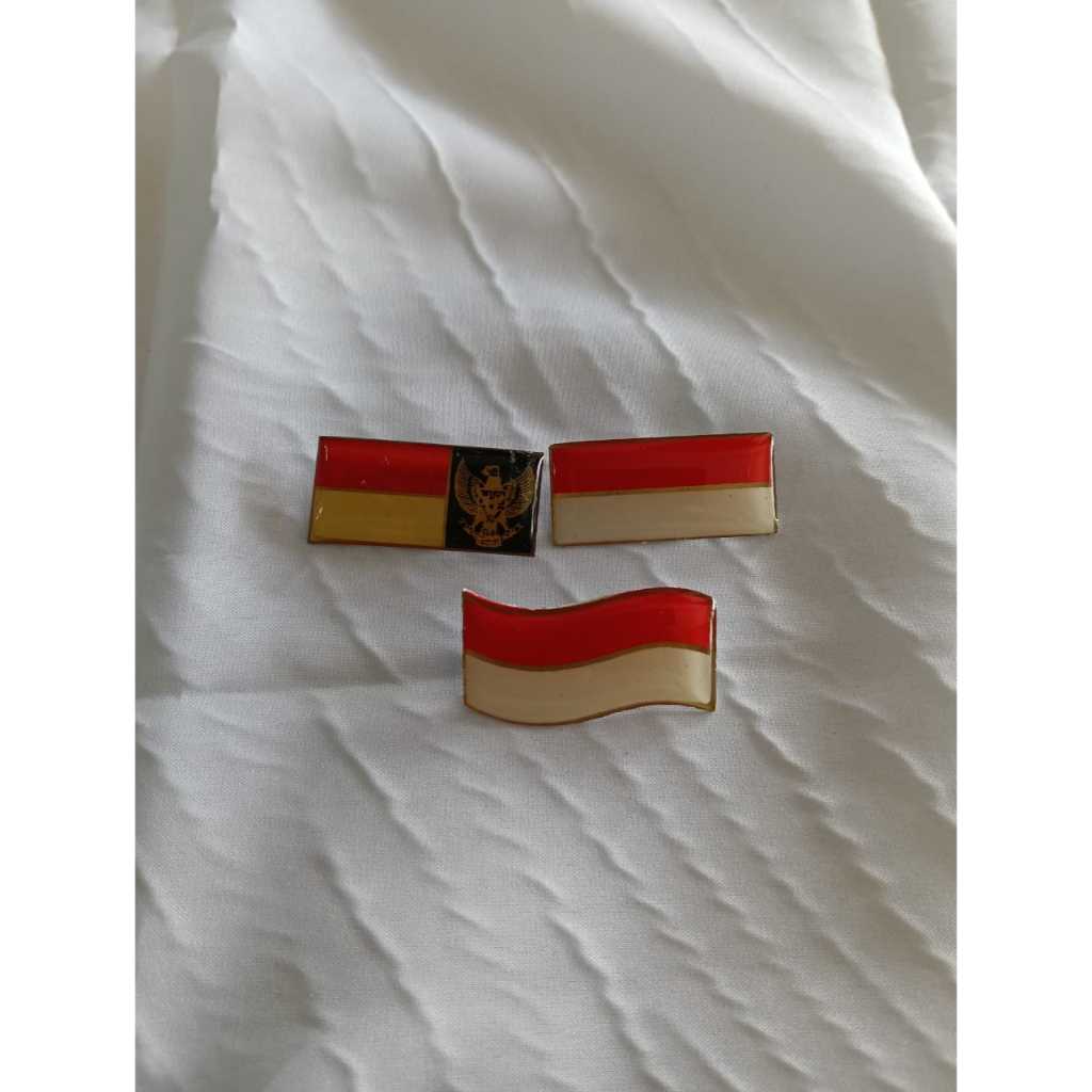 Jual atribut upacara Pin merah putih atau garuda Lurus gelombang ...