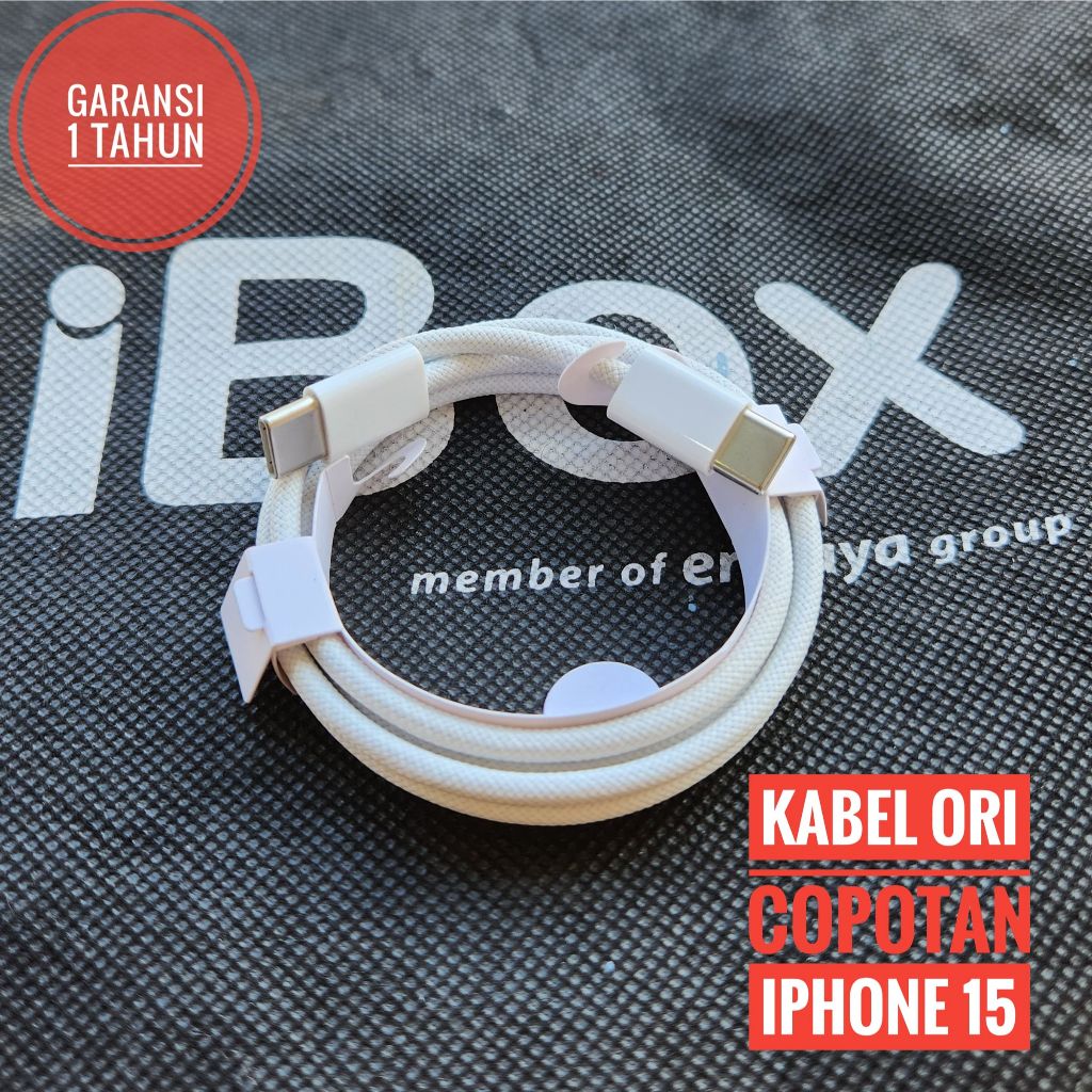 Jual KABEL IPHONE 15 PRO MAX ASLI BAWAAN/COPOTAN IBOX Shopee