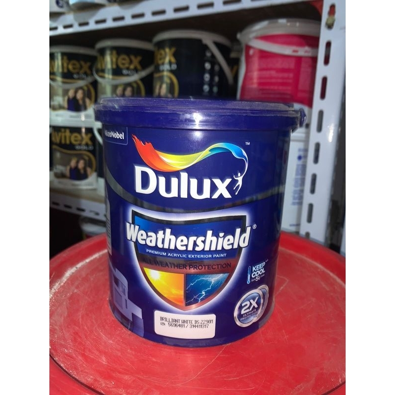 Jual Cat Dulux exterior luar Weathershield 2.5 LT liter 2,5LT Galon 5Kg ...