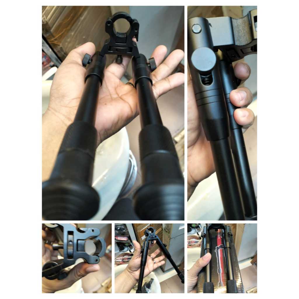 Jual bipod laras jepit bipod pcp penyangga/Bipod Panjang tipe Rel ...
