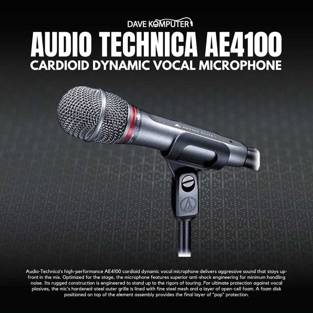 Jual Audio Technica AE4100 Cardioid Dynamic Vocal Microphone