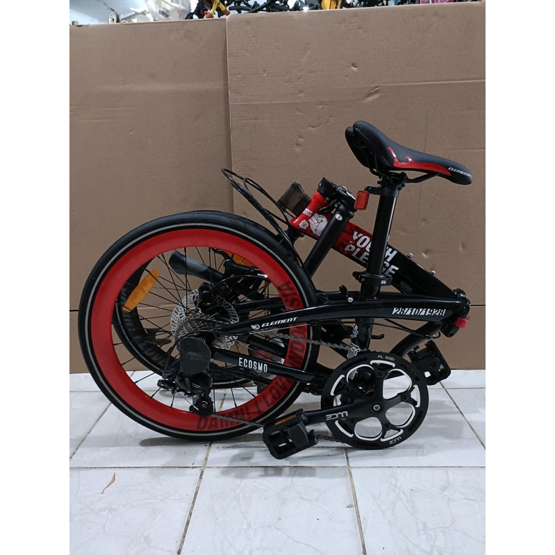 Jual sepeda lipat 20 inch element ecosmo 10 speed alloy sumpah pemuda ...