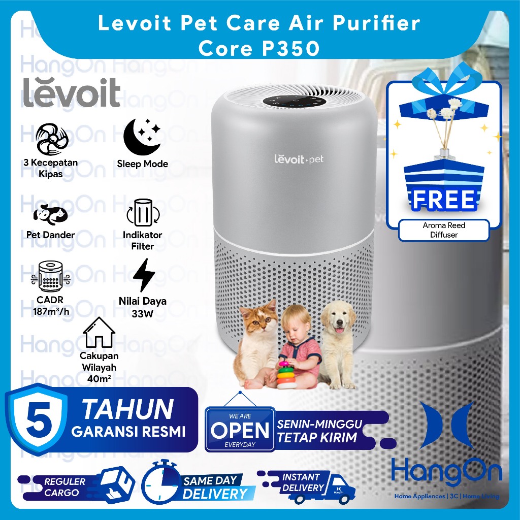 Jual Levoit Core P350 Pet Care Air Purifier True HEPA H13 Filter ...