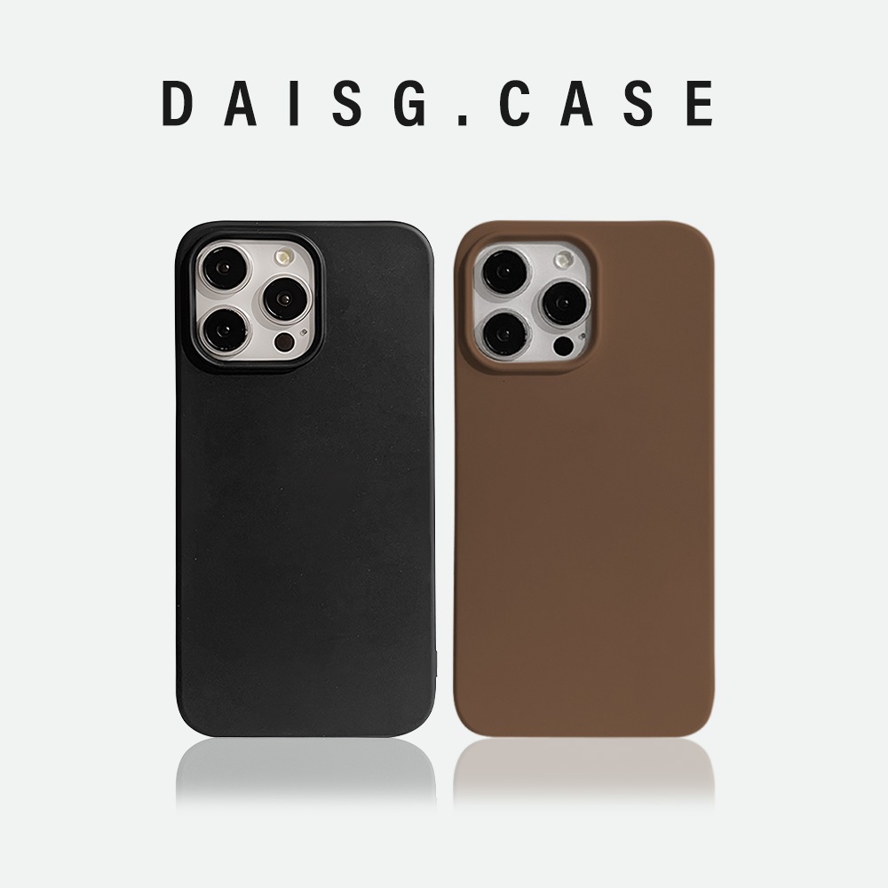 Jual DAISG Half Pack Silicone Case Matte Simple Solid Color Casing for ...