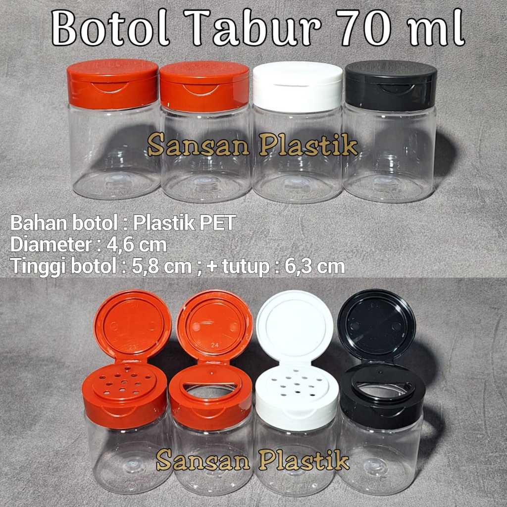 Jual Botol tabur 70ml / Botol lada / botol bumbu / Botol boncabe ...