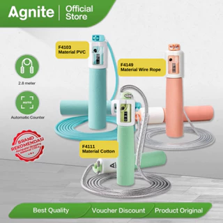 Agnite Skipping Rope / Tali Olahraga / Jump Rope with Counter / Lompat Loncat Tali Hitung Otomatis F41XX