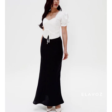 ELAVOZ Lisa Silk Long Skirt Bawahan Wanita Rok Wanita Rok Satin