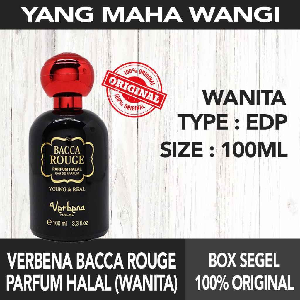 Jual PARFUM ORIGINAL VERBENA BACCA ROUGE FOR WOMAN EDP 100ML | Shopee ...