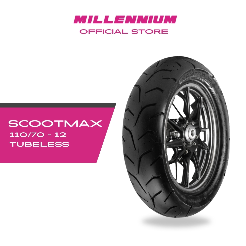 Jual Millennium Tire Ban Motor Scootmax 110-70 R12 - Tubeless | Shopee ...