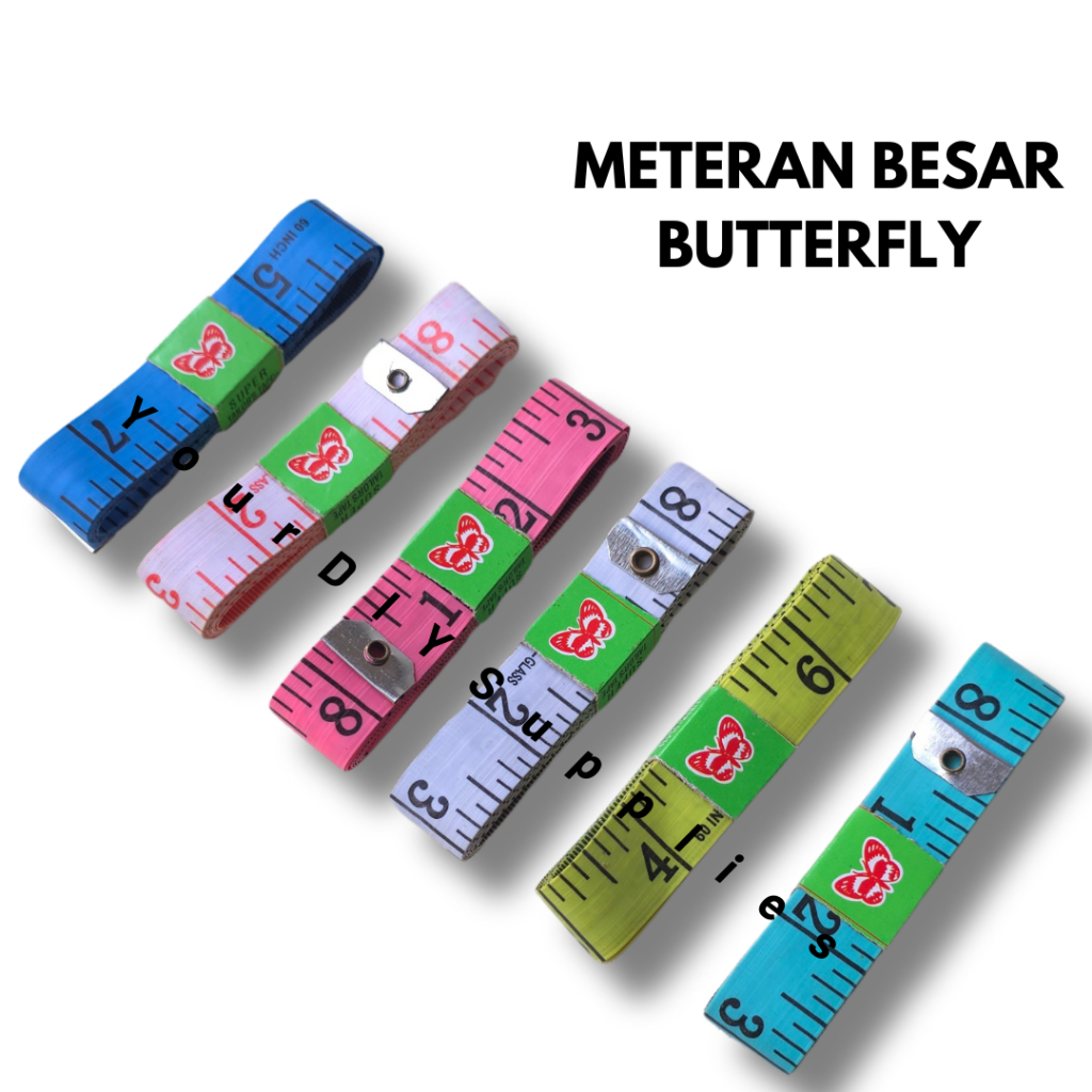 Jual Meteran Besar Butterfly (60 inch/150cm) | Shopee Indonesia