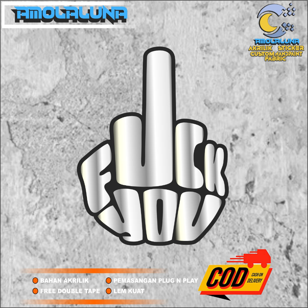 Jual 1 pcs emblem logo fck