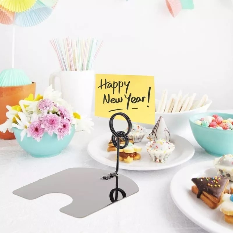 Jual TIANG NOMOR MEJA STAINLESS MENU STAND TABLE NUMBER HOLDER STAND ...