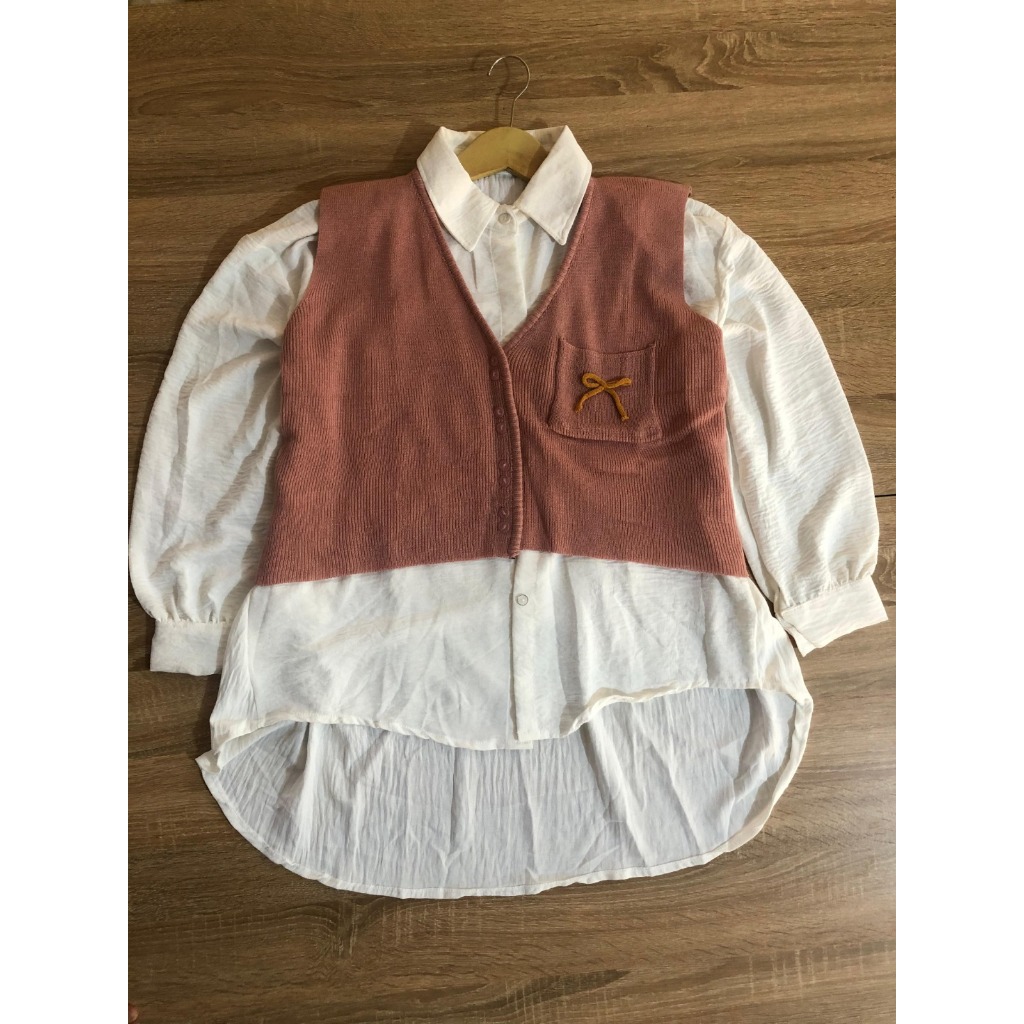 Jual KIMMY VEST KNIT / Spring Top Vest / Jeally Vest knit / Rompi Rajut ...