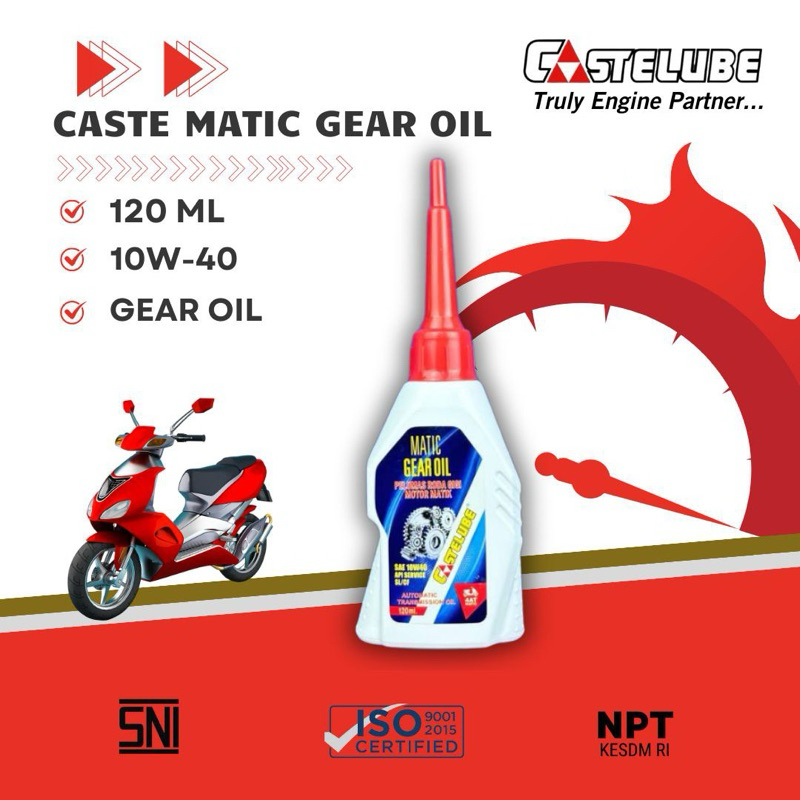 Jual Castelube Gear Matic Oil 120 ml | Shopee Indonesia