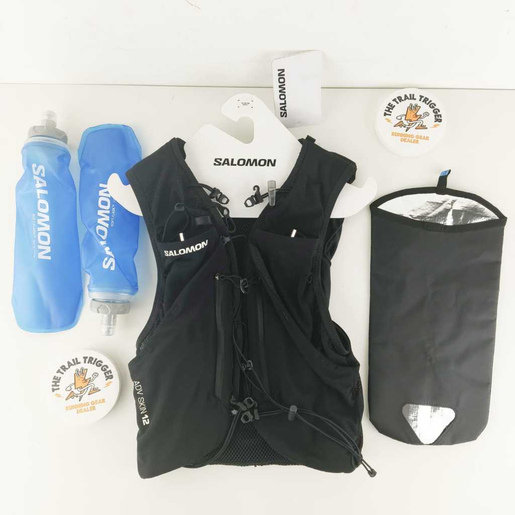 Jual RUNNING VEST SALOMON ADV SKIN 12 UNISEX FLASK INCLUDED BLACK